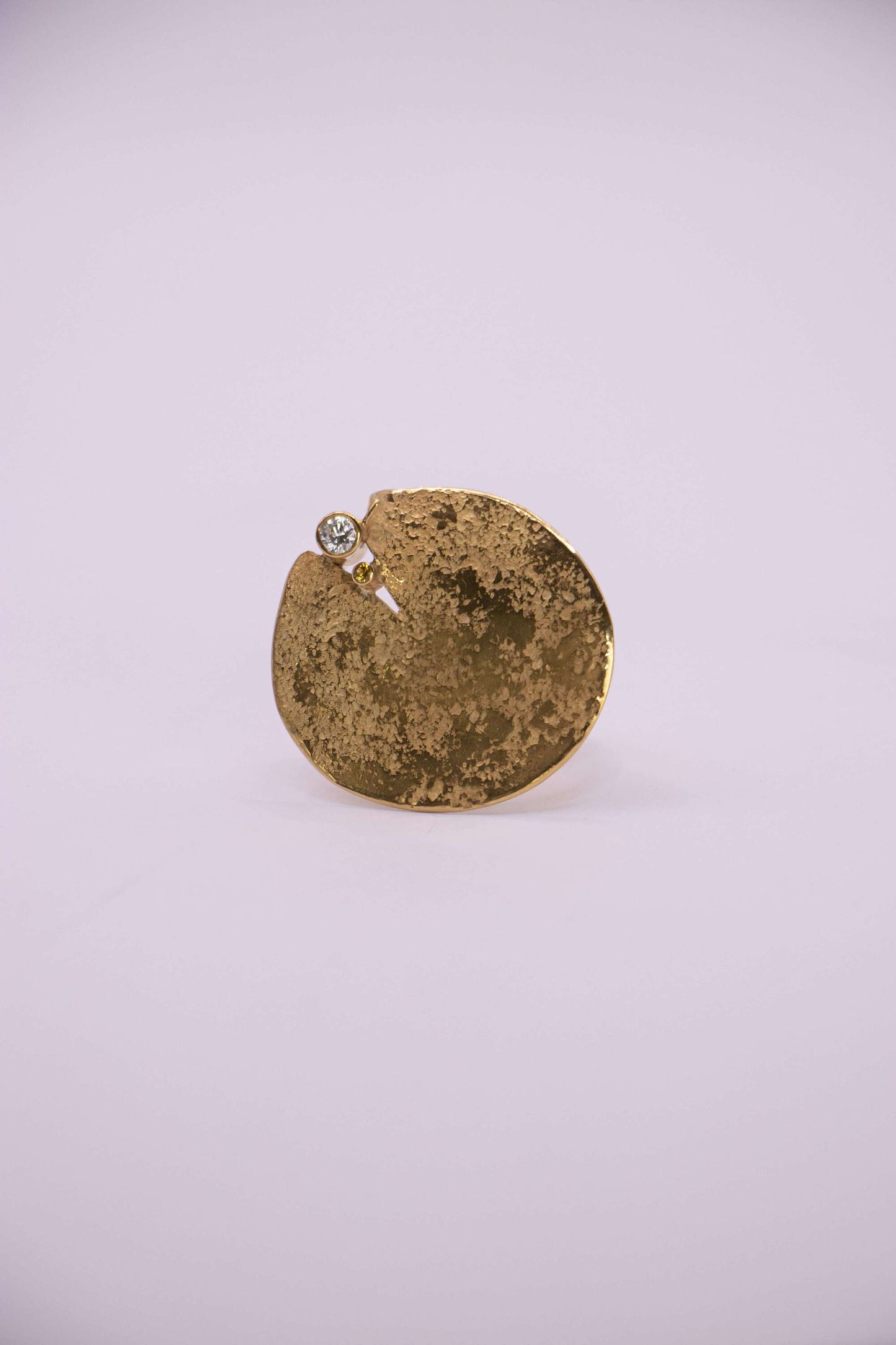 BAGUE - LUNE VERMEIL ET ZIRCONIUM