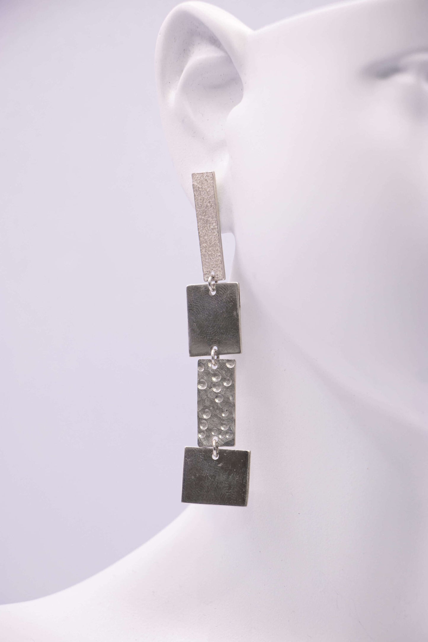 BOUCLES - ARGENT ASYMÉTRIQUES GRANDES