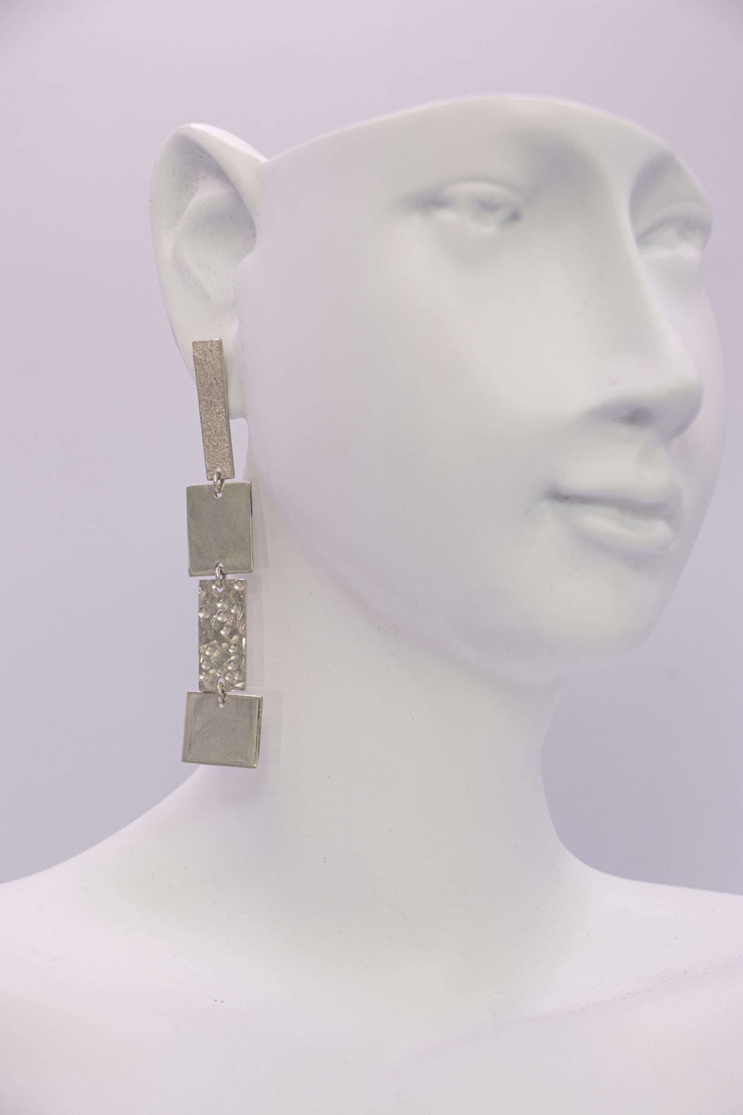 BOUCLES - ARGENT ASYMÉTRIQUES GRANDES