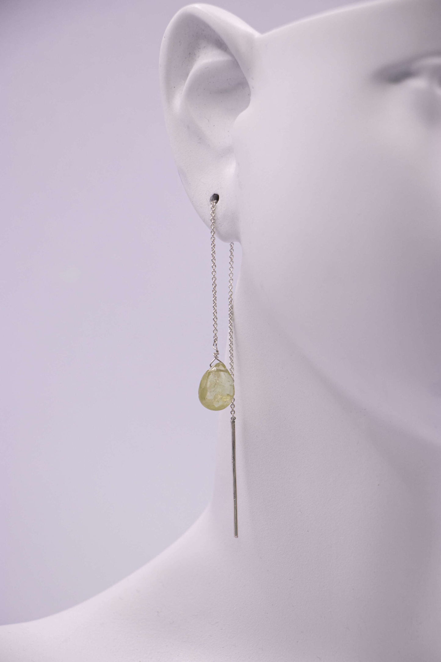 BOUCLES - ANAHATA CHAÎNE ARGENT PÉRIDOT