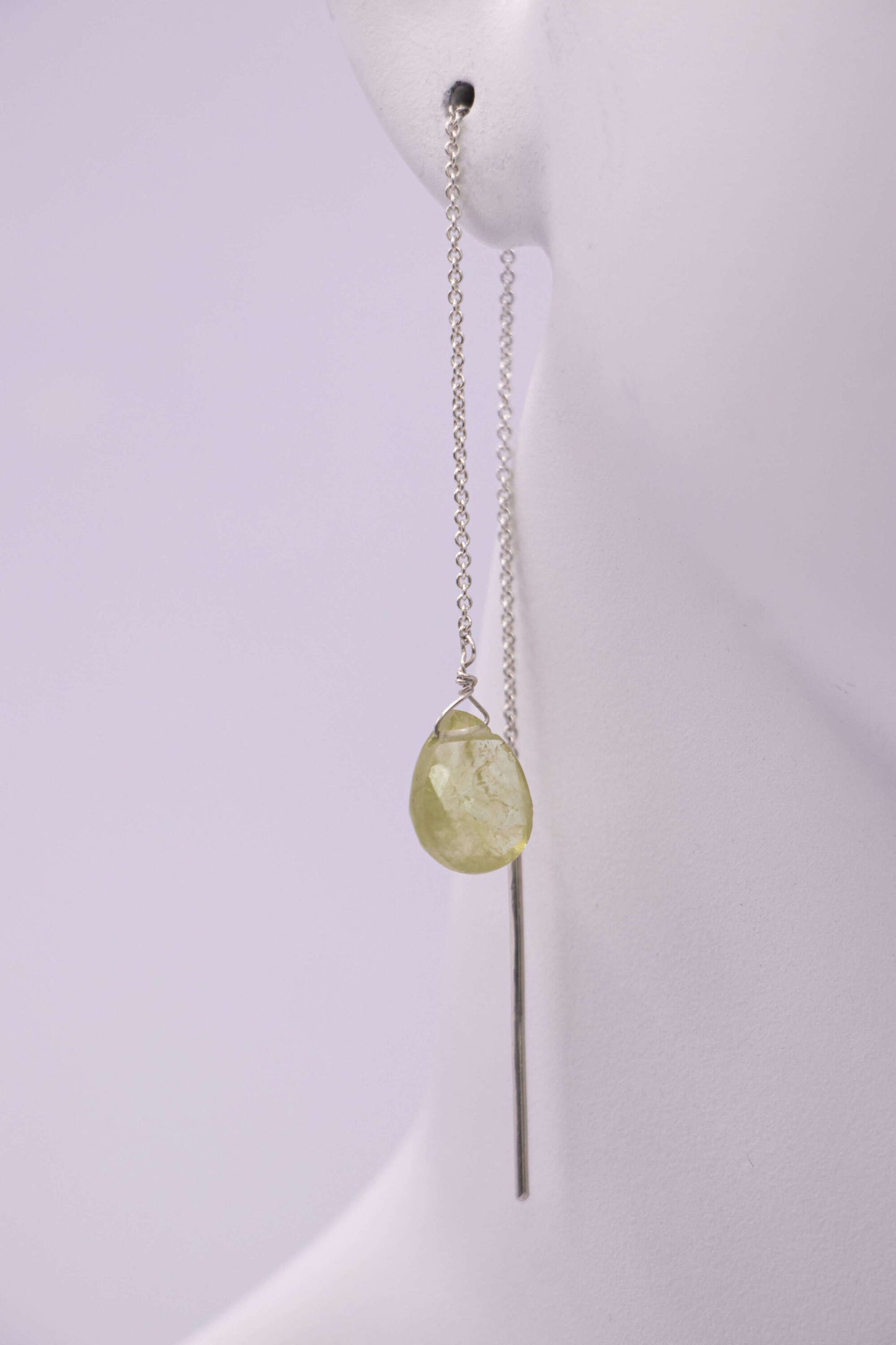 BOUCLES - ANAHATA CHAÎNE ARGENT PÉRIDOT