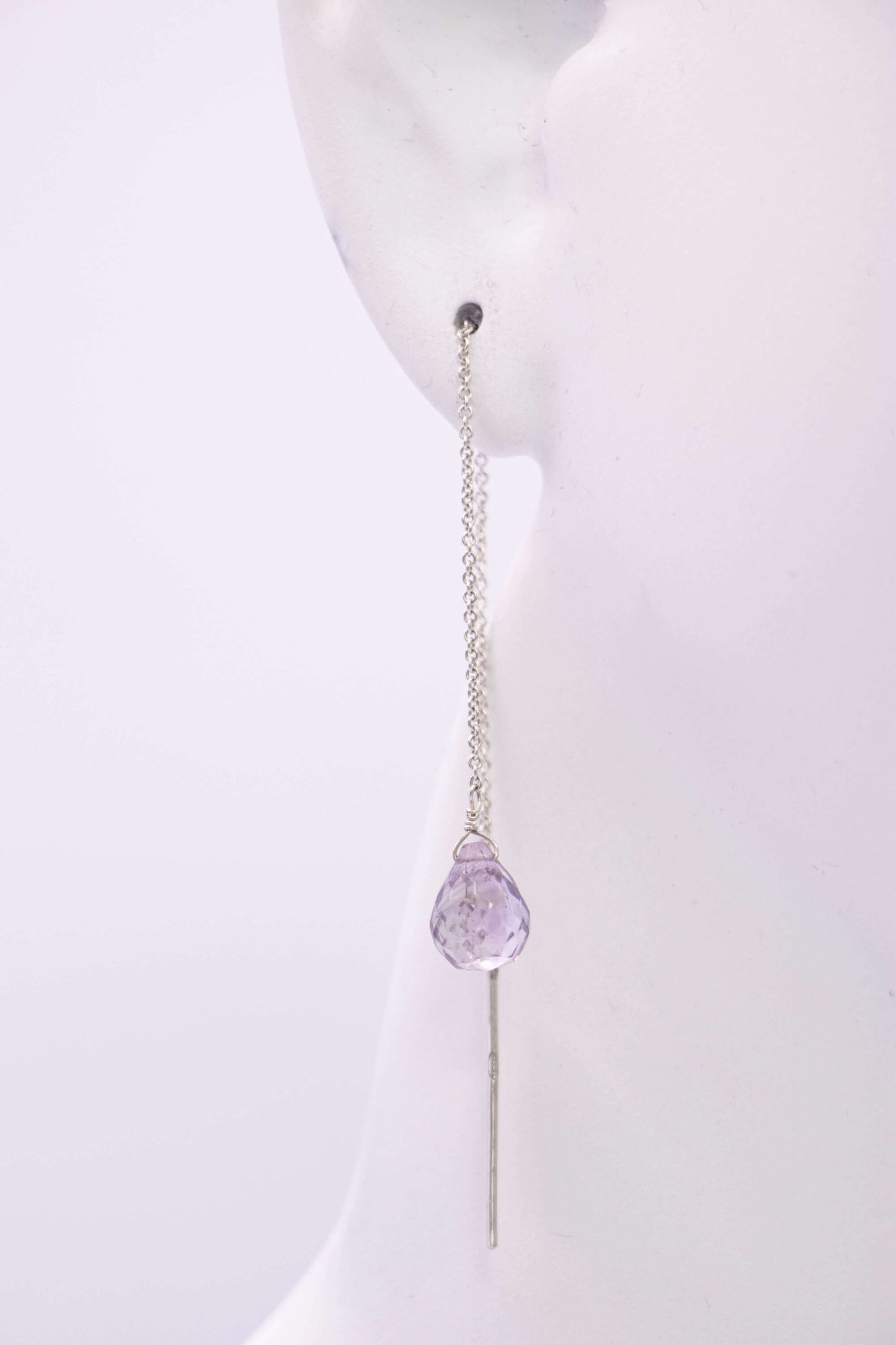 BOUCLES - ANAHATA CHAÎNE ARGENT AMÉTHYSTE