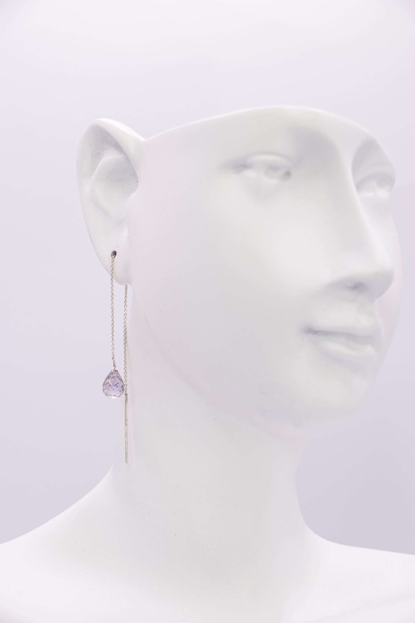 BOUCLES - ANAHATA CHAÎNE ARGENT AMÉTHYSTE