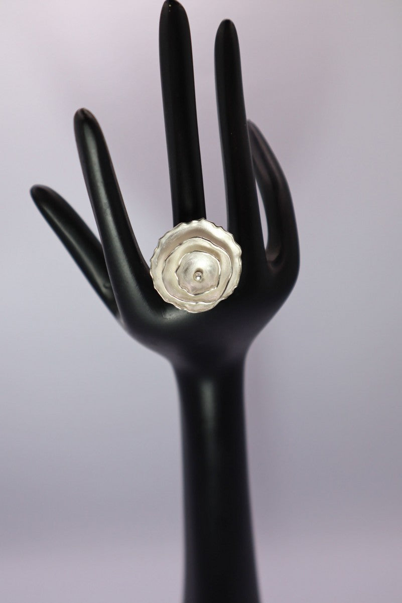BAGUE - ARGENT NYMPHÉA