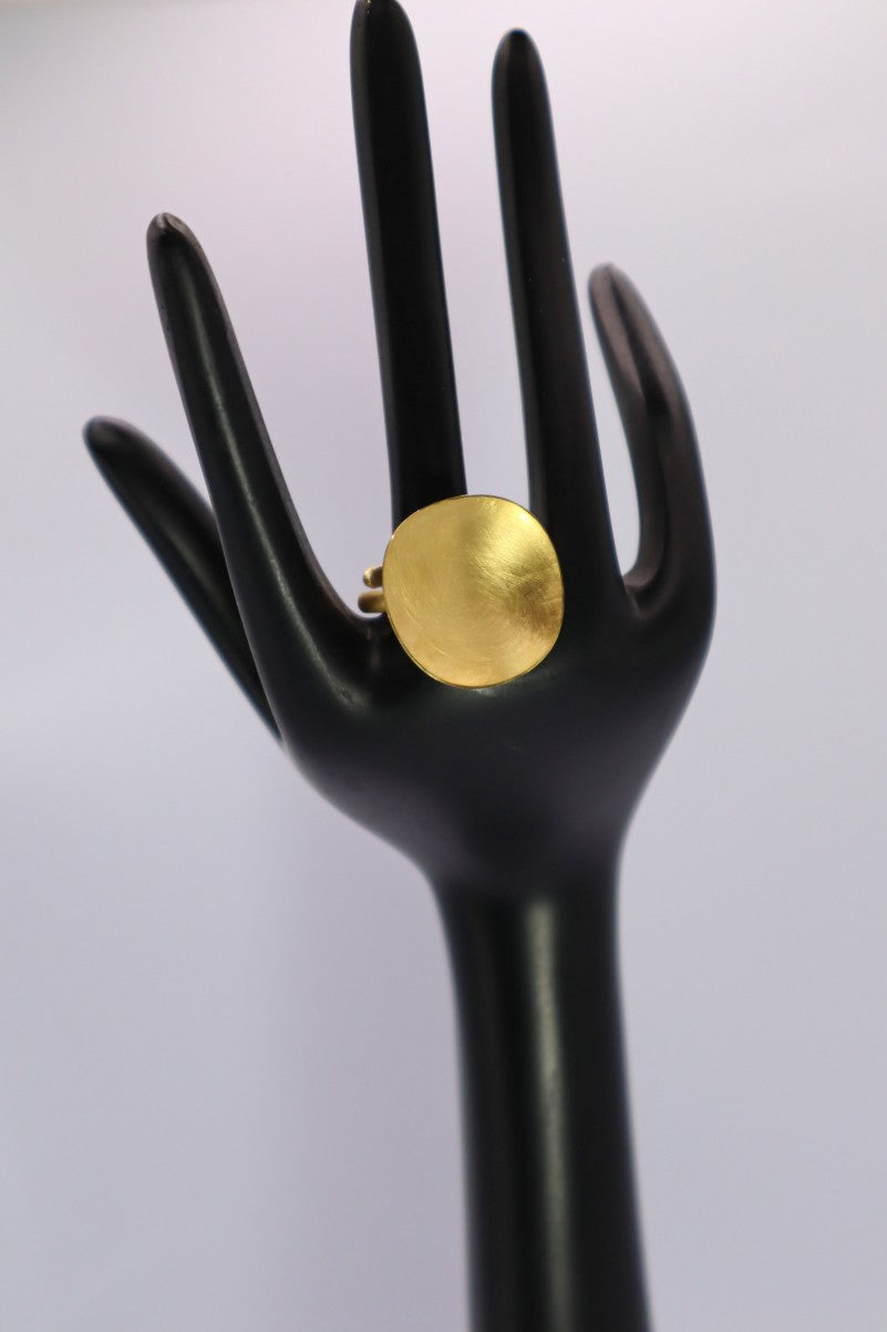 BAGUE - GALET VERMEIL