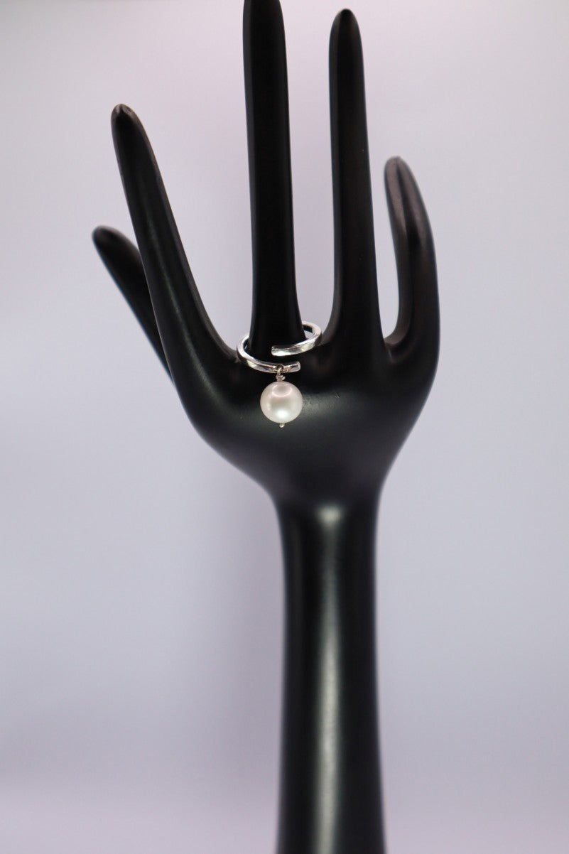 BAGUE - PERLE BRELOQUE EAU DOUCE