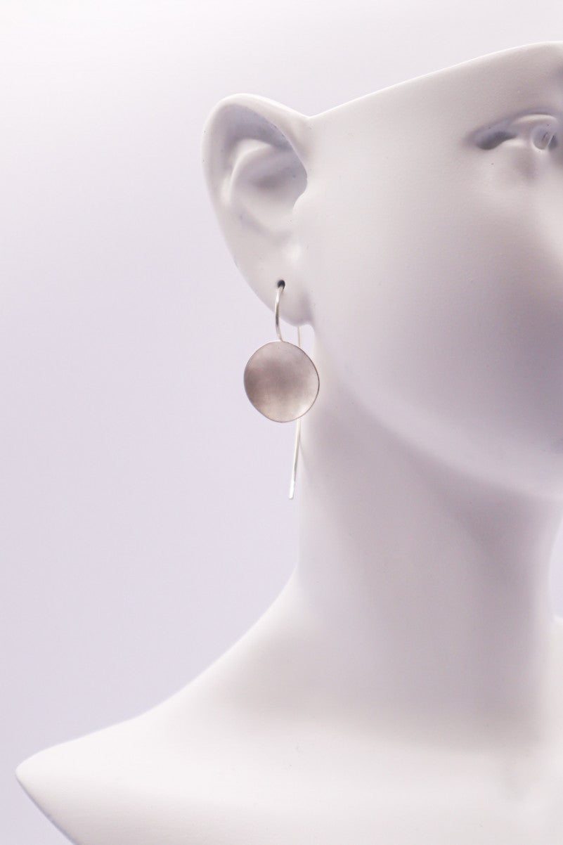 BOUCLES - GALET ARGENT