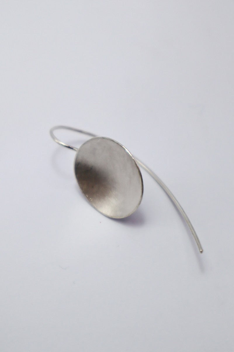 BOUCLES - GALET ARGENT