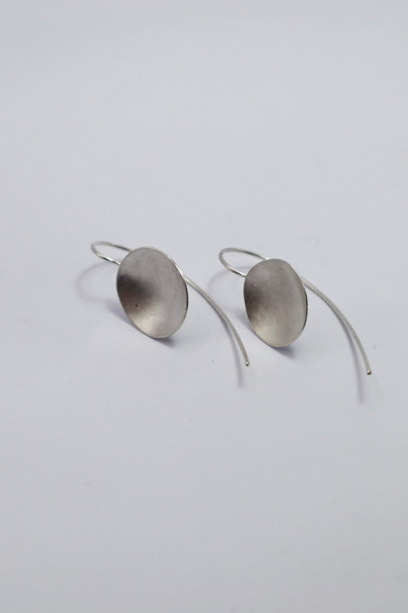 BOUCLES - GALET ARGENT