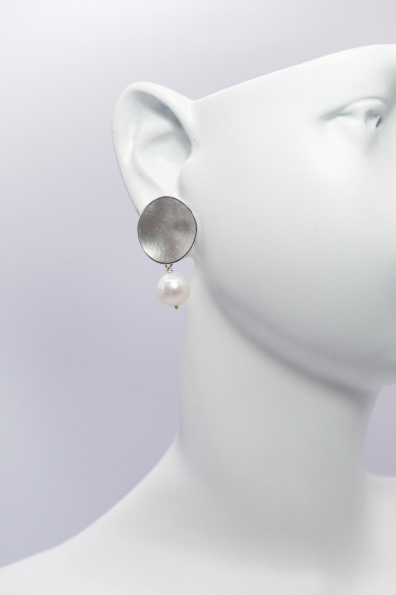 BOUCLES - GALET INTERCHANGEABLES ET PERLE EAU DOUCE