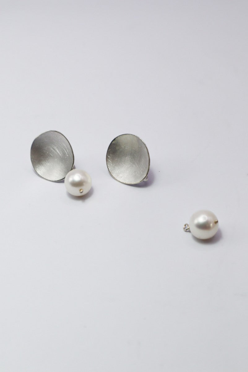 BOUCLES - GALET INTERCHANGEABLES ET PERLE EAU DOUCE