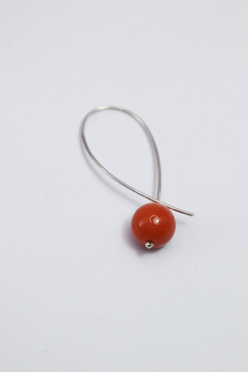 BOUCLES - ARGENT INFINI CORNALINE