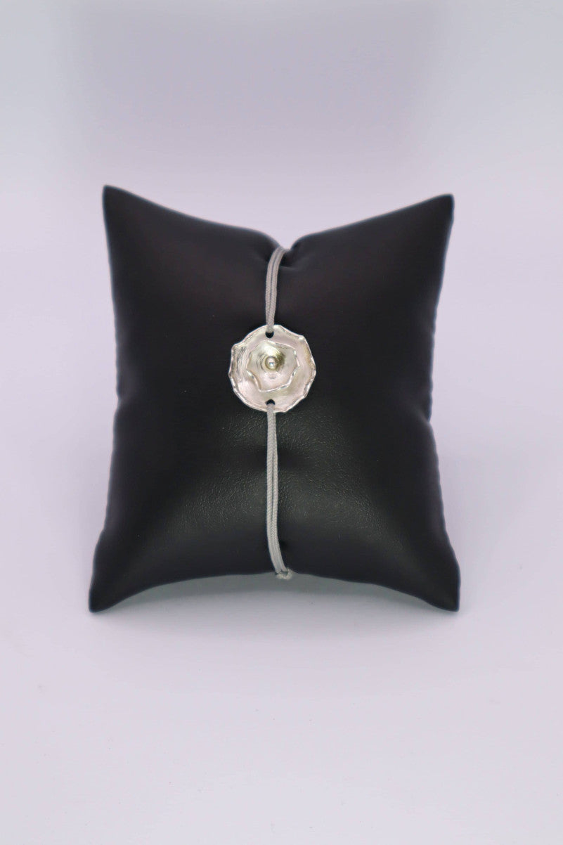 BRACELET - CORDON NYMPHÉA ARGENT